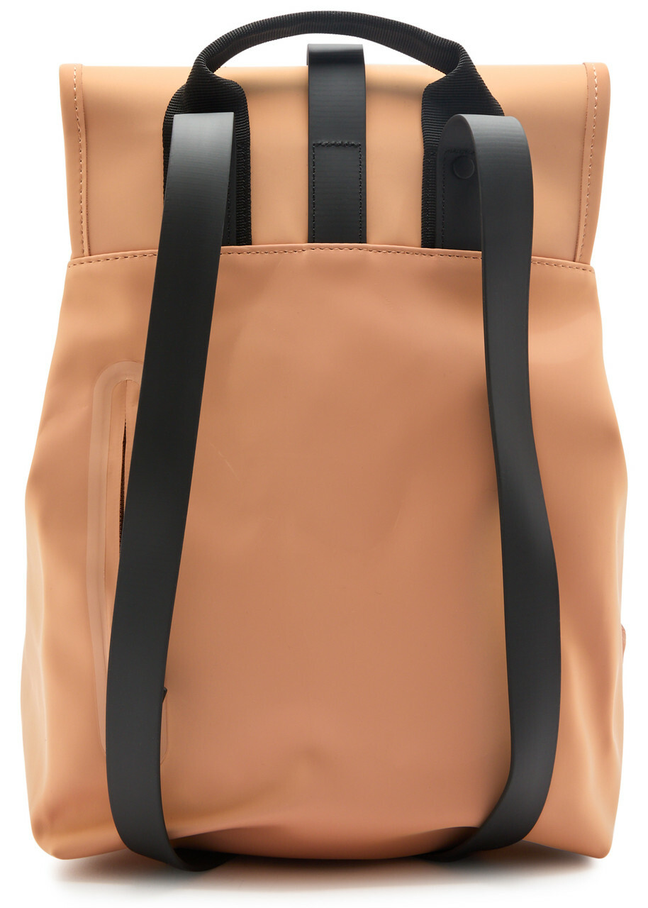 Rains Bucket Rubberised Backpack - Peach - One Size