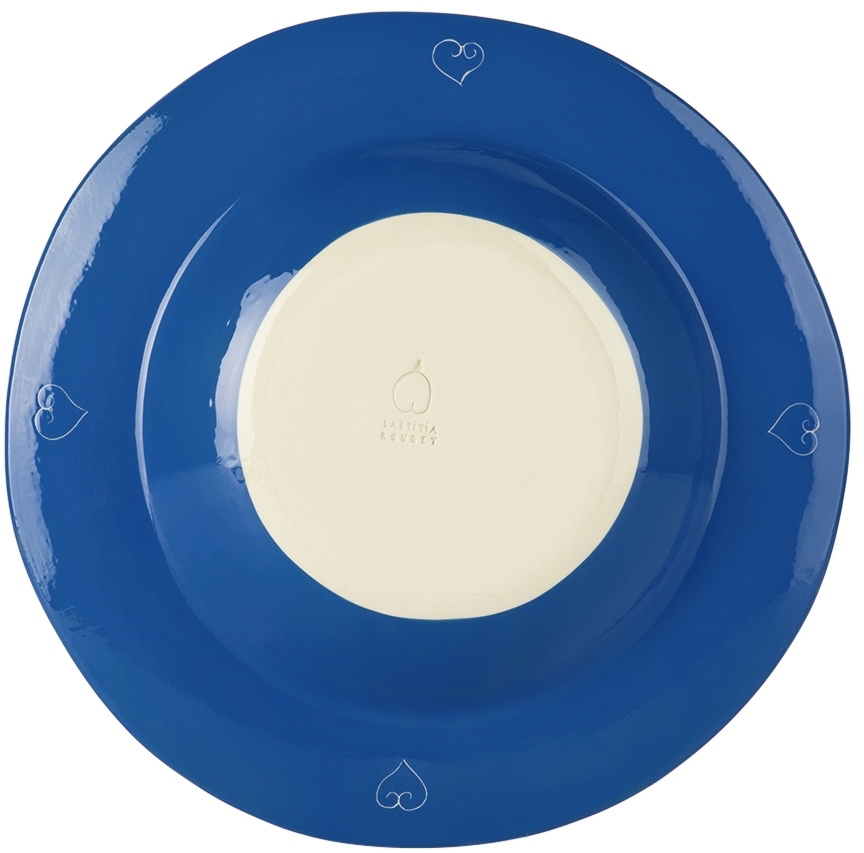 Laetitia Rouget Blue & Pink Susanna Dinner Plate
