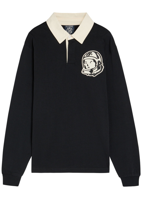 Photo: Billionaire Boys Club Appliquéd Cotton Rugby top Black
