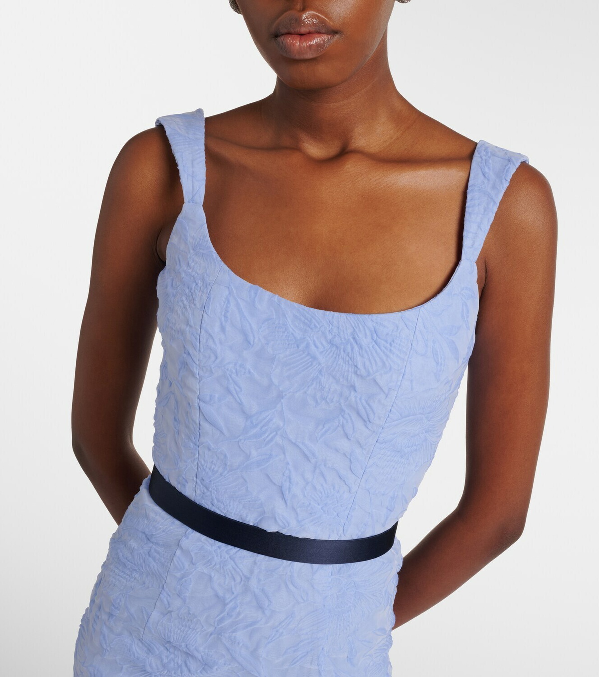 Markarian Robin cloqué corset gown