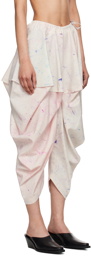 132 5. ISSEY MIYAKE Pink Bubble Dye Trousers
