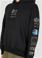 Upcycled Hooded Sweatshirt in Black
