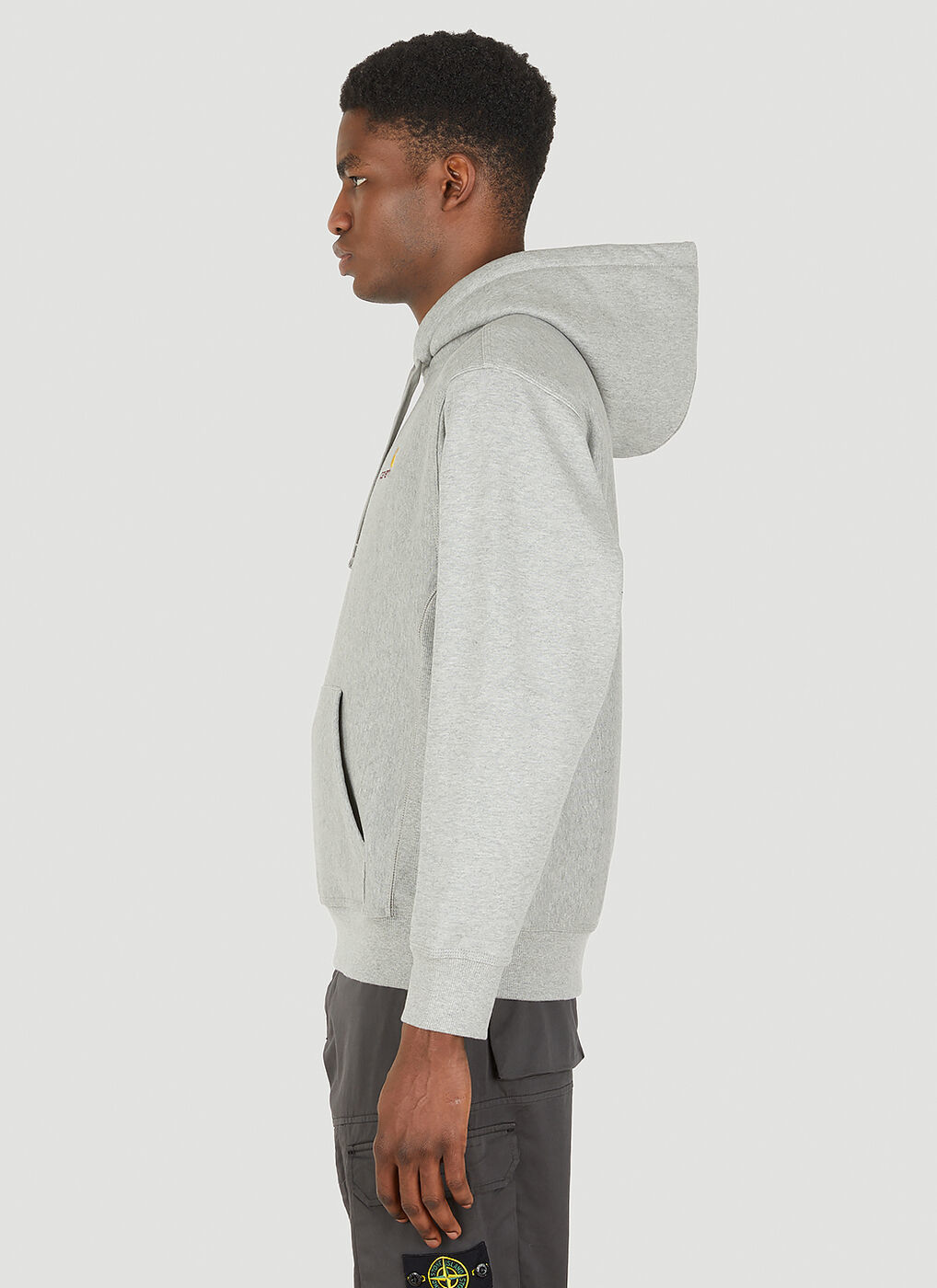 American Script Hooded Sweatshirt in Grey Carhartt WIP