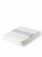 Loro Piana - Logo-Embroidered Striped Cotton-Jacquard Towel