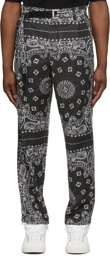 Sacai Grey Bandana Print Trousers