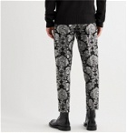 Dolce & Gabbana - Tapered Brocade Trousers - Silver