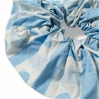 Story mfg. Women's Print Scrunchie in Blue Heart 