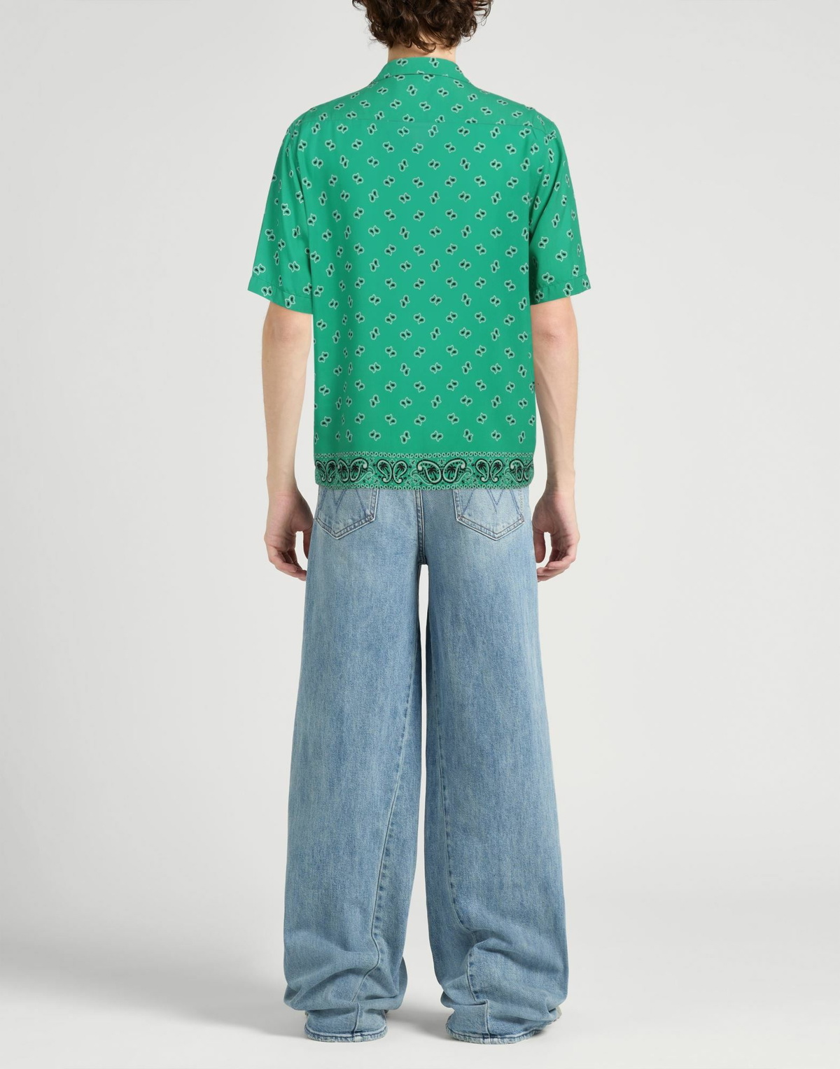 Palm Angels Mens Shirt in Green