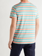 A.P.C. - Gio Striped Pima Cotton-Jersey T-Shirt - Blue