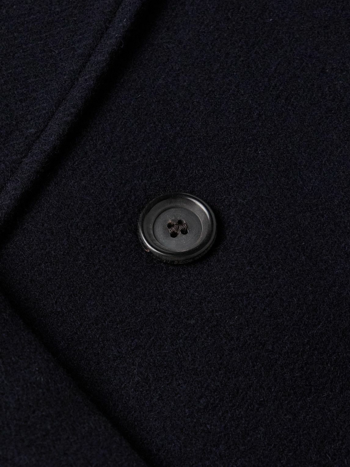 Oliver Spencer - Albion Double-Breasted Felt Coat - Blue