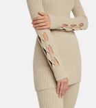 Victoria Beckham - Ribbed-knit wool-blend sweater