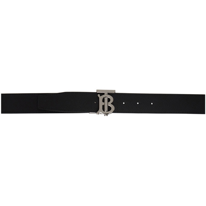 Photo: Burberry Reversible Black and Brown TB Belt