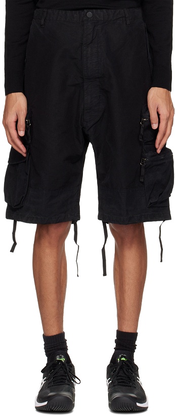 Photo: NEMEN® Black Multipocket Parachute Shorts