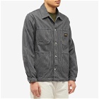 Stan Ray Men's Coverall Jacket in Black Overdye Hickory