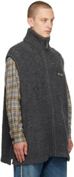 Doublet Gray Embroidered Vest