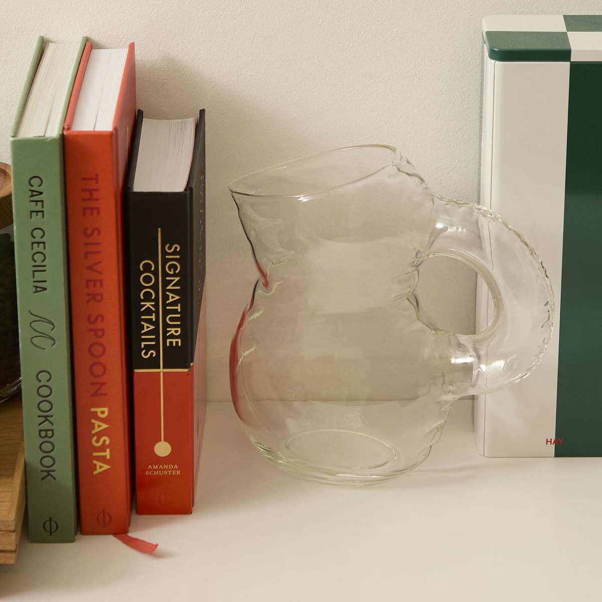 Home Studyo Emily Jug - Glass in Clear 