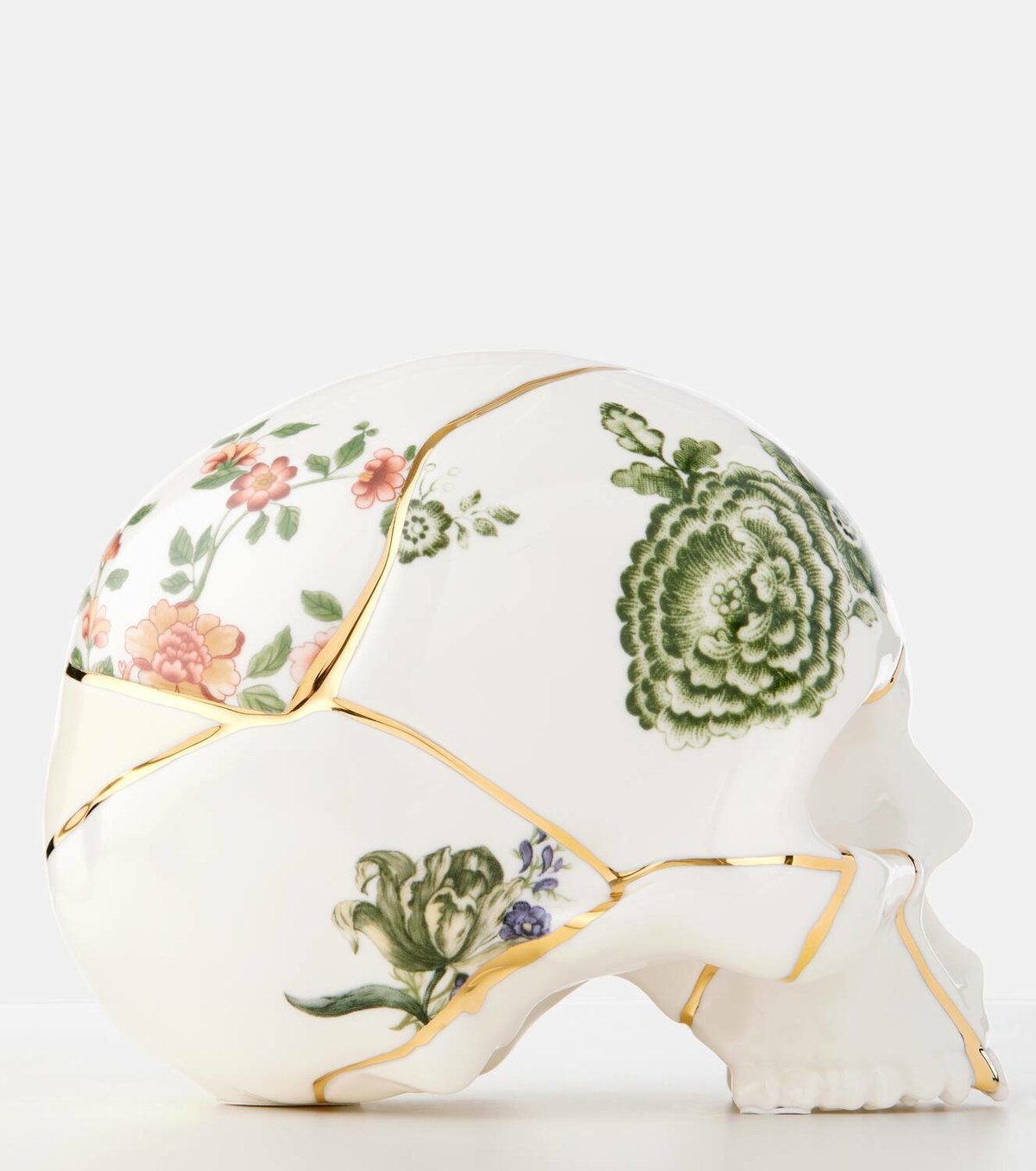 Seletti Kintsugi Skull decorative object by Marcantonio Raimondi Malerba