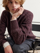 Sid Mashburn - Cable-Knit Wool Sweater - Burgundy