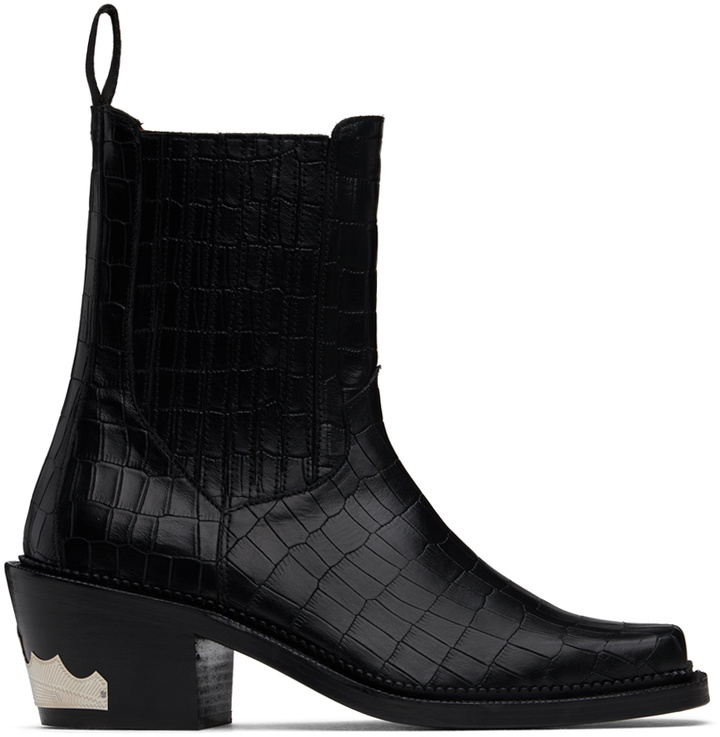 Photo: Toga Virilis SSENSE Exclusive Black Chelsea Boots