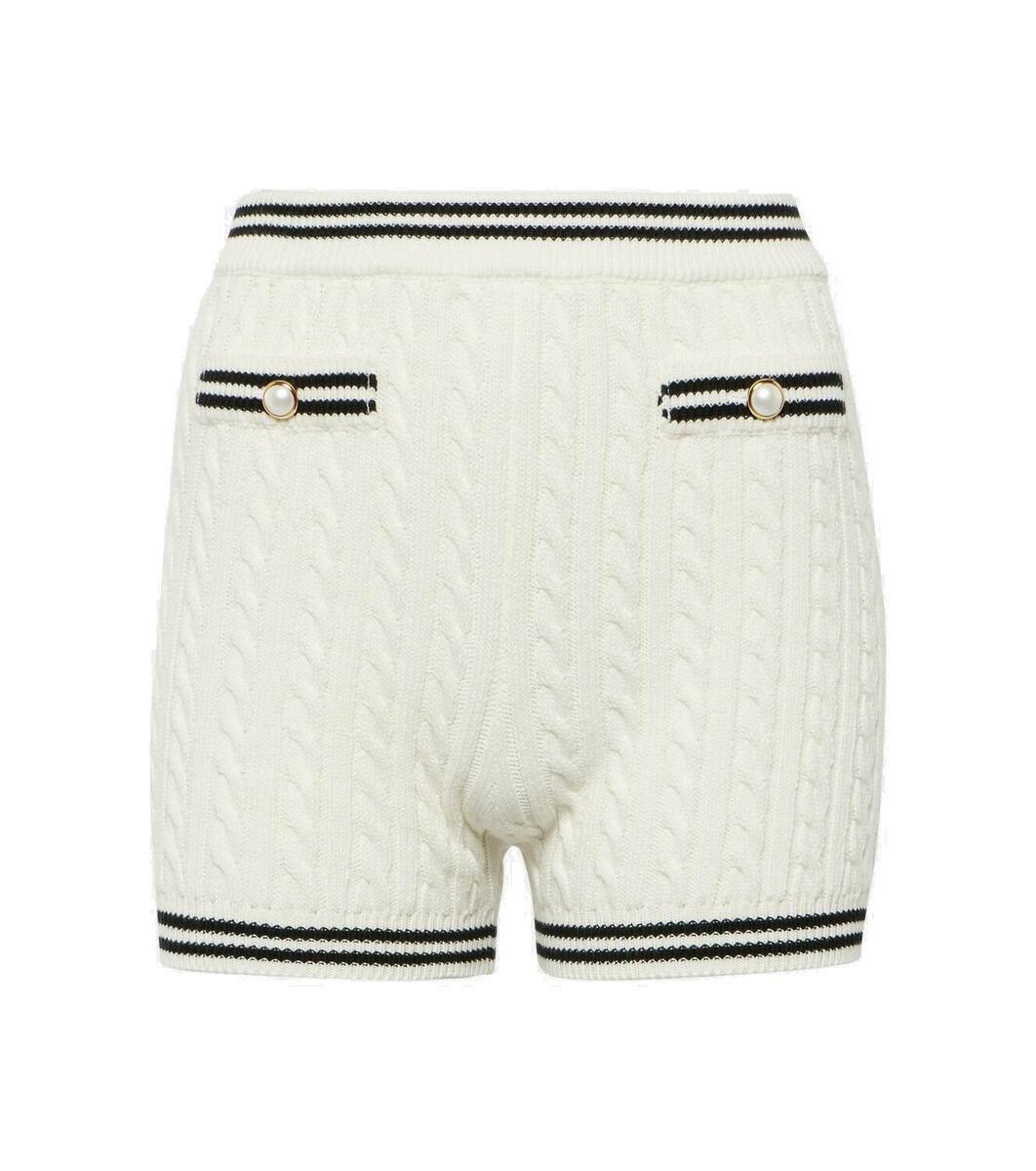 パンツ aclent Lace cable knit short pants cable KNIT short pants | NKNIT