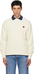 Kenzo Off-White Kenzo Paris 'Boke Flower' Knit Sweater