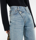 Agolde - Criss Cross high-rise straight jeans