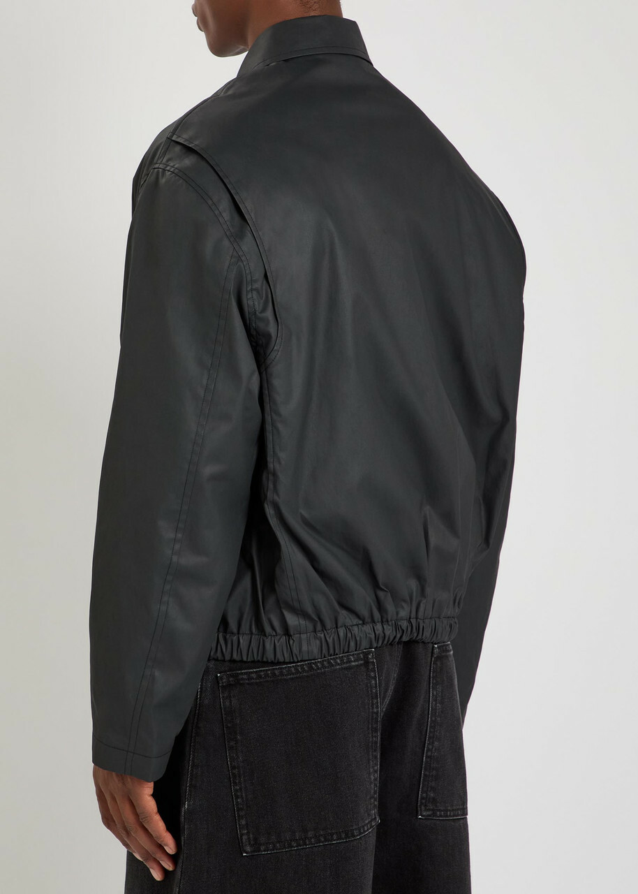 Studio Nicholson Waxed Cotton Jacket Black