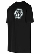 Philipp Plein Black Cotton T-shirt