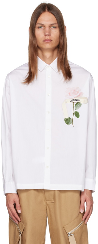 Photo: Jacquemus White Le Chouchou 'La Chemise Baou' Shirt