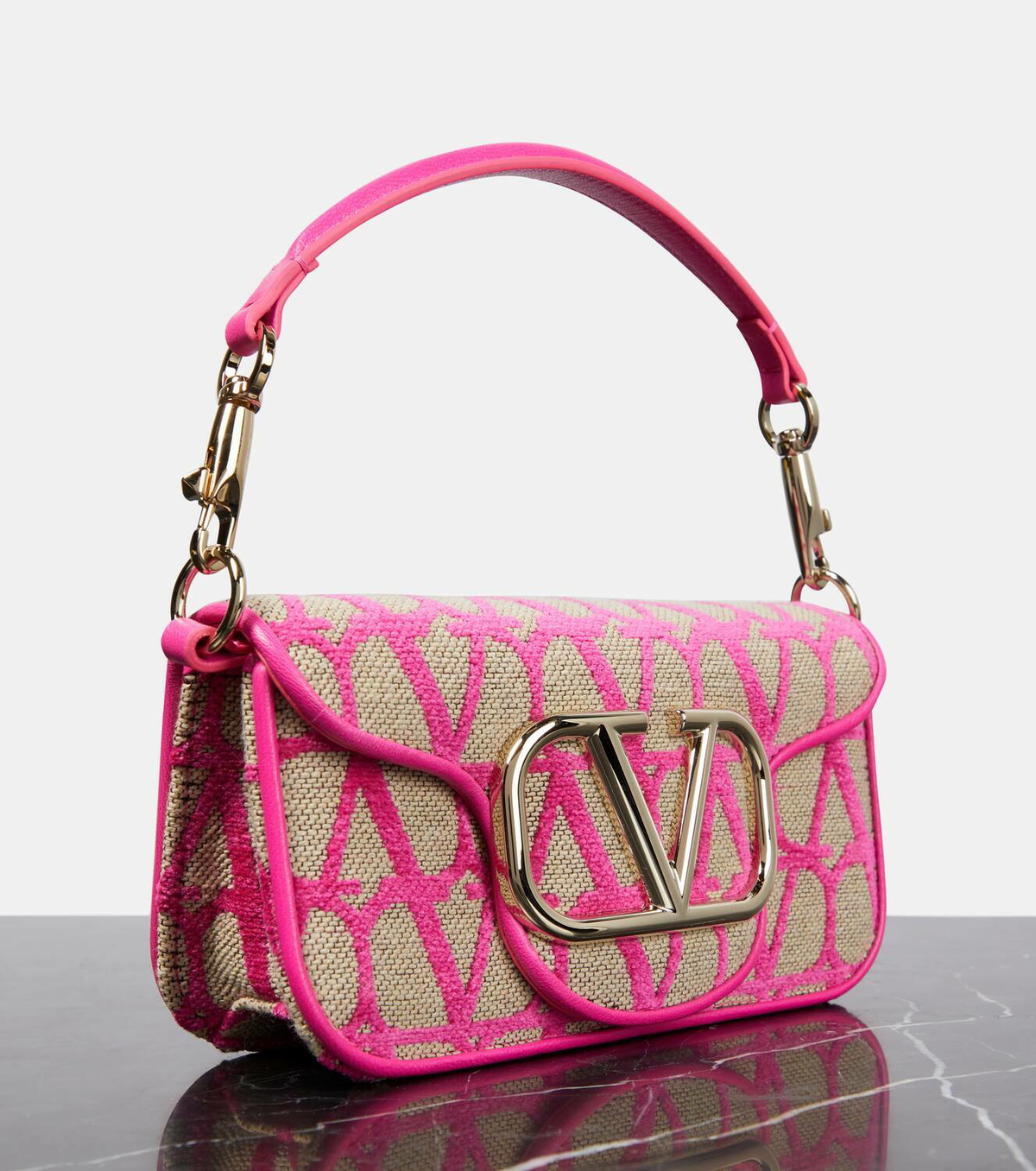 関税送料込み- VALENTINO SMALL TOILE ICONOGRAPHE Valentino Garavani Toile Iconographe Shoulder Bag | Neutrals