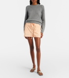 Khaite Robbie cotton shorts