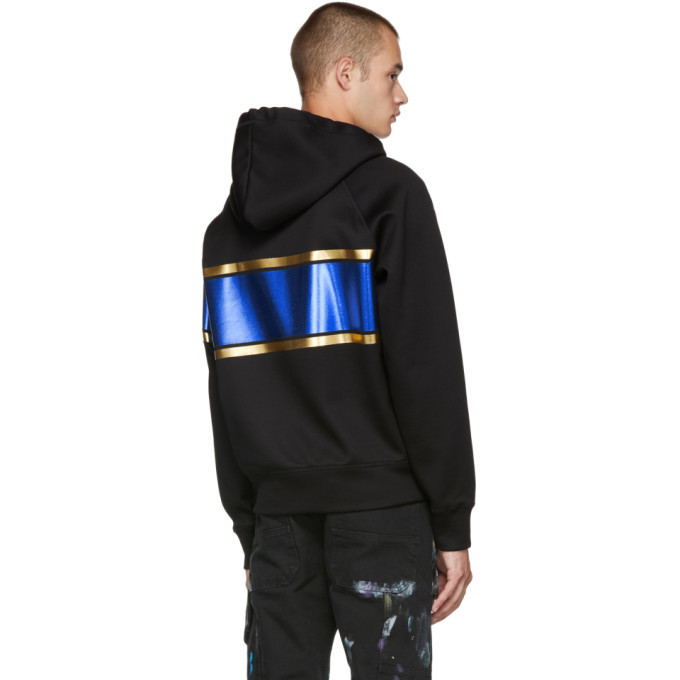 Dsquared2 Black Shiny Logo Hoodie Dsquared2