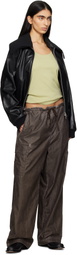 OUR LEGACY Black Pharos Leather Bomber Jacket