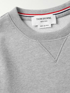 Thom Browne - Slim-Fit Striped Cotton-Jersey Sweatshirt - Gray