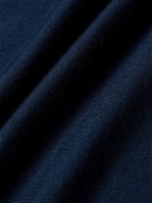 Sunspel - Slim-Fit Wool Half-Zip Sweater - Blue