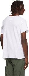 Greg Lauren White Cotton T-Shirt
