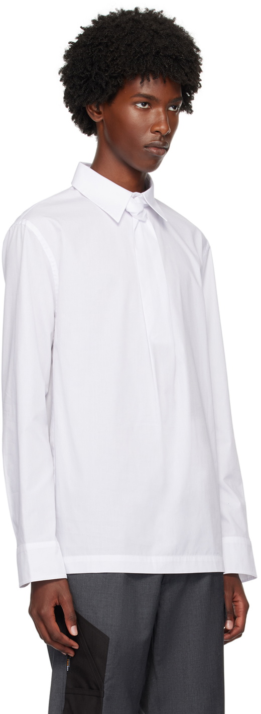 Olly Shinder White Vanishing Tie Shirt