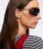 Miu Miu Aube shield sunglasses