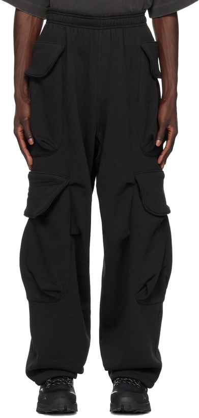 Photo: Entire Studios Black Heavy Gocar Cargo Pants