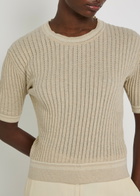 Tods Cropped Cotton-knit T-shirt Beige