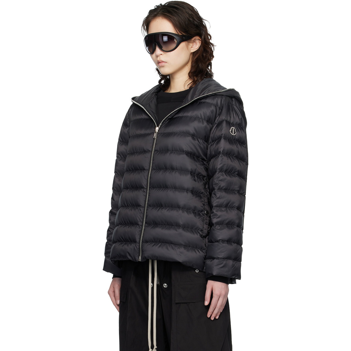 Rick Owens Moncler + Rick Owens Black Ziplock Down Jacket