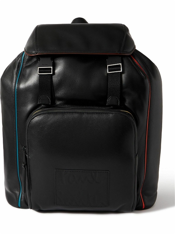 Photo: Paul Smith - Logo-Debossed Leather Backpack