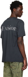 (di)vision Black Printed T-Shirt