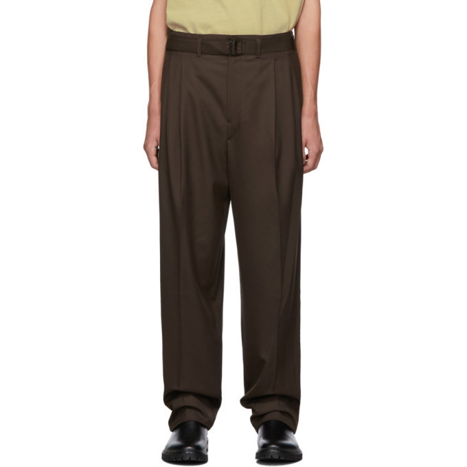 Photo: Lemaire Brown Pleated Trousers