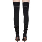 Vetements Black Lighter Thigh-High Sock Boots