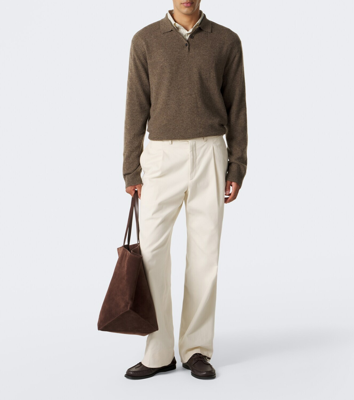 Le Kasha Crete cashmere polo sweater
