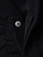 S.N.S. Herning - Epigon Shawl-Collar Virgin Wool Cardigan - Blue