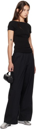 St. Agni Black Organic Cotton Ballet T-shirt