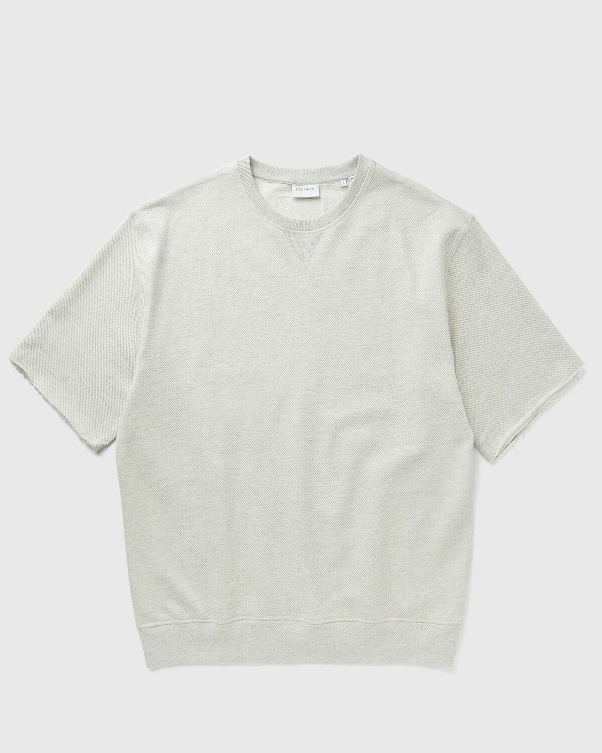 Les Deux Sully Patch SS Sweatshirt Grey Mens Shortsleefe
