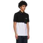 Dolce and Gabbana Black and White Jersey Polo